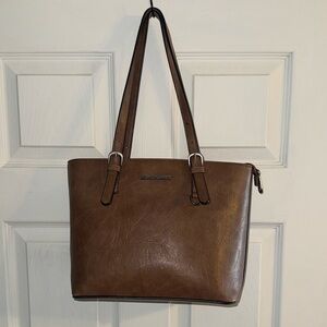 Brown Leather Tote Bag